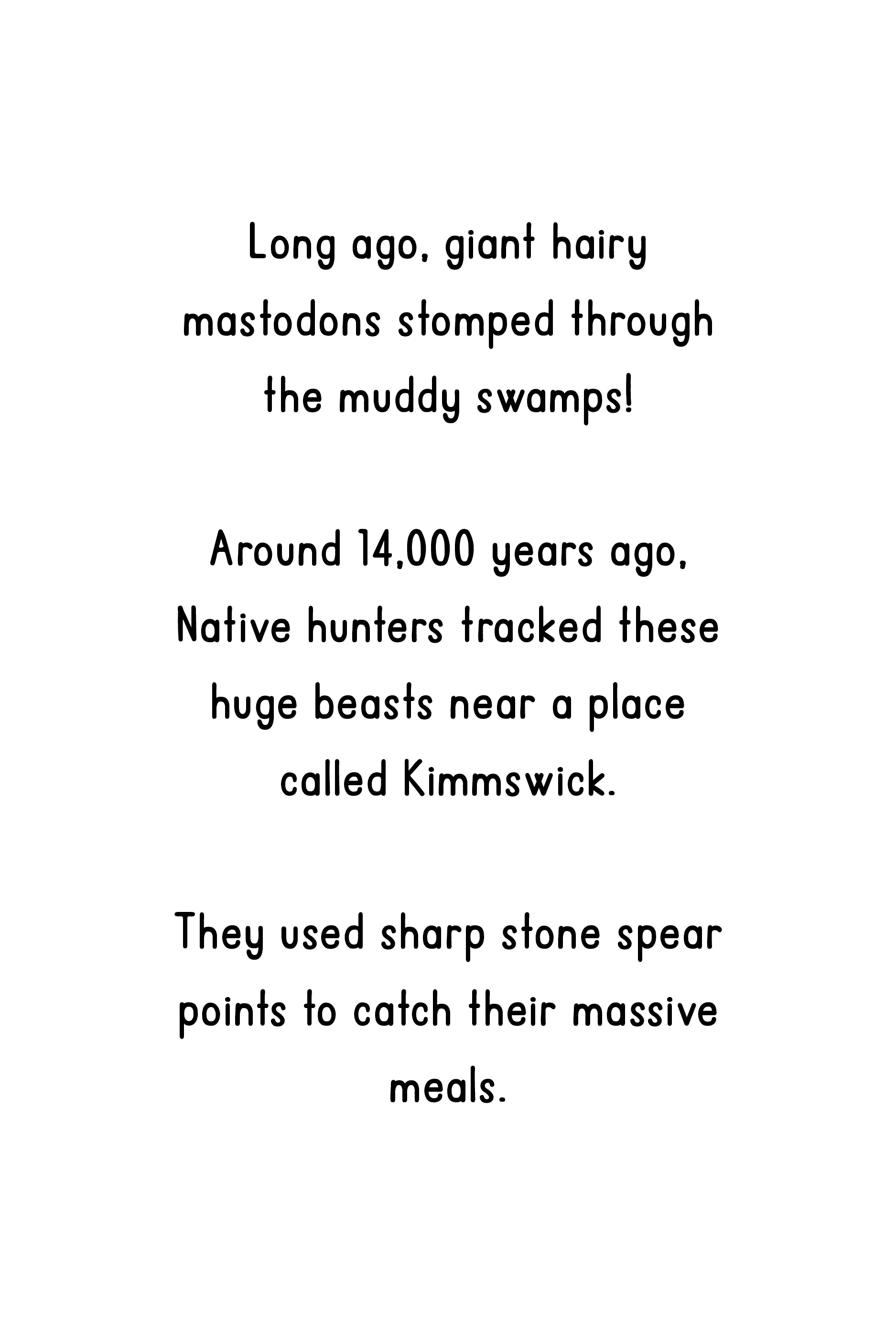 Original text page for the opening episode from The Story of Missouri