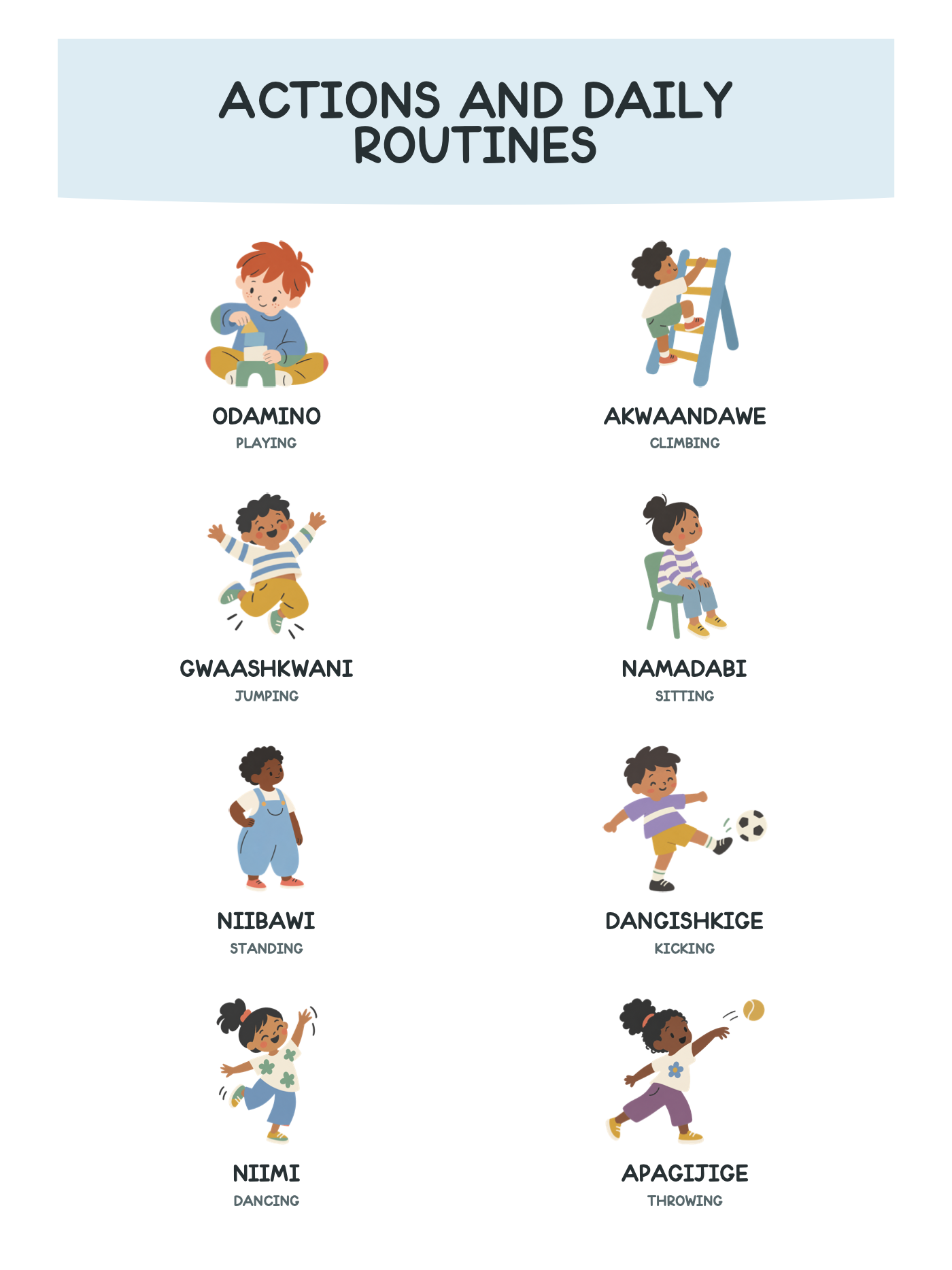 My First Bilingual Ojibwe-English Picture Book with 500+ Words — selected interior PDF page 52